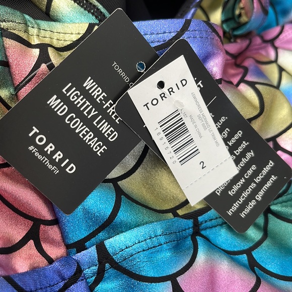 NWT 2X Torrid Mermaid Swim Dress - Picture 7 of 8